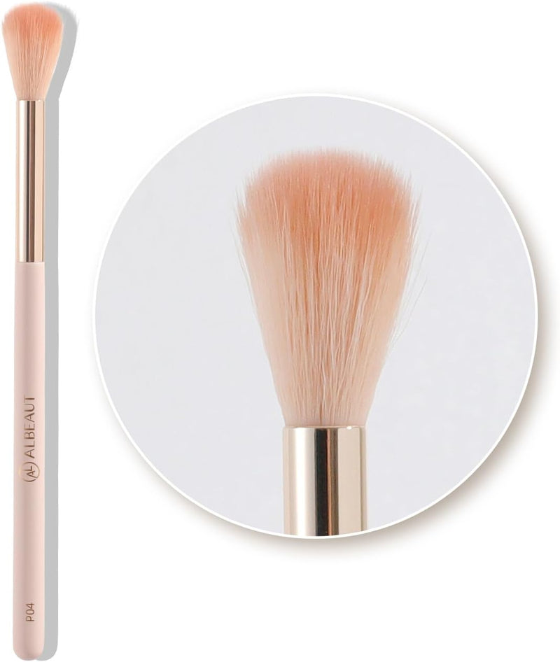 ALBEAUT Liquid Blush Brush Angled for Cheek Makeup,Cream Foundation Contour Bronzer highlight Blending, Angled Face Makeup Tool (Multitask Face Brush)