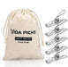 Wire Clothespins Laundry Chip Clips-40 Pack Bulk Clothes Pins with Heavy Duty, Durable Clamp Metal Clothes Pegs Multi-purpose for Outdoor Clothesline Home Kitchen Travel Office Decor Food Bag (Silver)