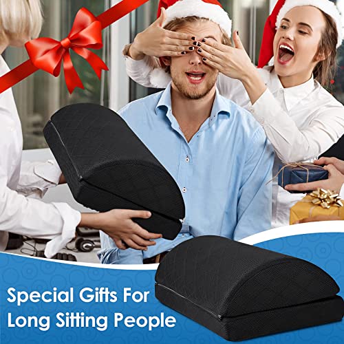 Adjustable Foam Foot Rest for Under Desk at Work, Under Desk Footrest Ergonomic Foam Foot Rest Desk Foot Cushion for Office, Work, Gaming, Computer, Gift, Office Accessories Back & Hip Pain Relief