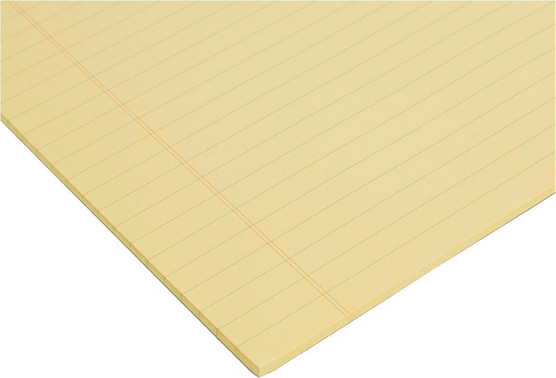MARKQ Writing Pad 50 Sheets Single line Legal Notepad, A4 Notebook Sheets for School, College, Office Supplies (Yellow) - Yellow