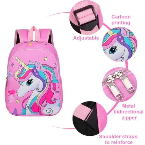 BMXENG Kids Backpack for Girls Unicorn Backpack for School Water Repellent Backpacks for Elementary or Kindergarten School Bag School Backpack