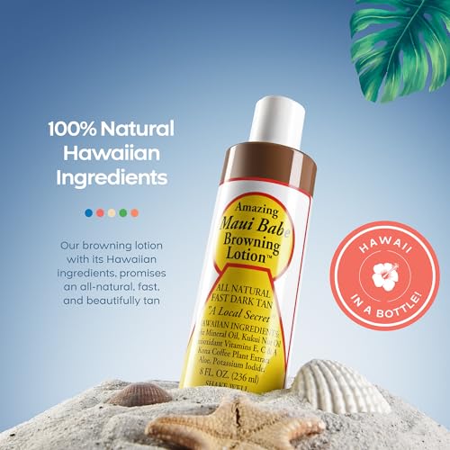 Maui Babe Browning Lotion - All Natural Fast Dark Tan