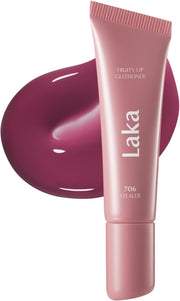 Fruity Lip Glotioner, 10ml/0.33 fl.oz, Lip Gloss with High Shine Vivid Colors, Jelly tip for Hygienic & Easy Application, Plumping Conditioner, Vegan, K-Beauty (705 Toasty) - #706 Stealer