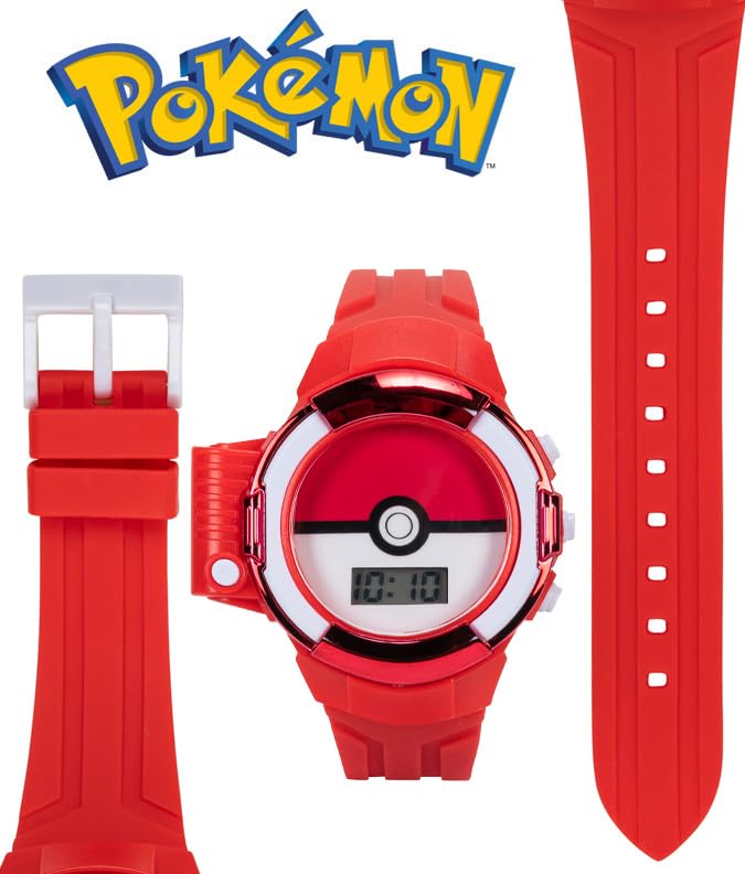 Accutime Kids Pokemon Digital LCD Quartz Watch for Boys, Girls, and Adults All Ages
