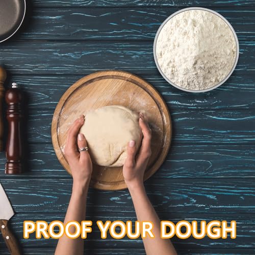 Wensdr 4 Packs Pizza Dough Proofing Box with Lids 6.5x6.5x3.15 Inches Stainless Steel Leak Resistant Containers with Lids Pizza Bread Proofing Box 1.3L