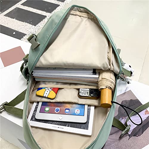 Cute Laptop Backpack School Bags for Girls 14-16, Kawaii Students Bag 15.6 Inch College Backpacks Travel Daypack Casual Rucksack Large Bookbags