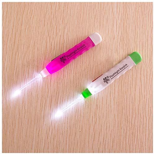 FHDFLY Ear Pick LED Flashlight Ear Wax Remover Cleaner Tool for Baby Kids
