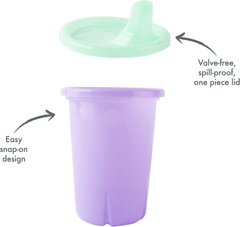 The First Years Take & Toss Sippy Cups - Spill Proof Toddler Cups Value Party Pack - 10 Oz - 20 Count,Pastel