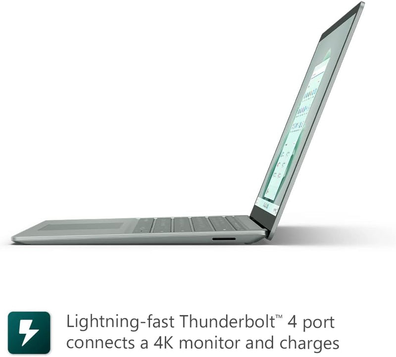 Microsoft Surface Laptop 5 with 13.5" 2256 x 1504 display, Intel i5-1235U, Integrated Iris Graphics, 8GB RAM, 512GB SSD, Windows 11, Black - [R1S-00039], 13.5 Inch UAE Model