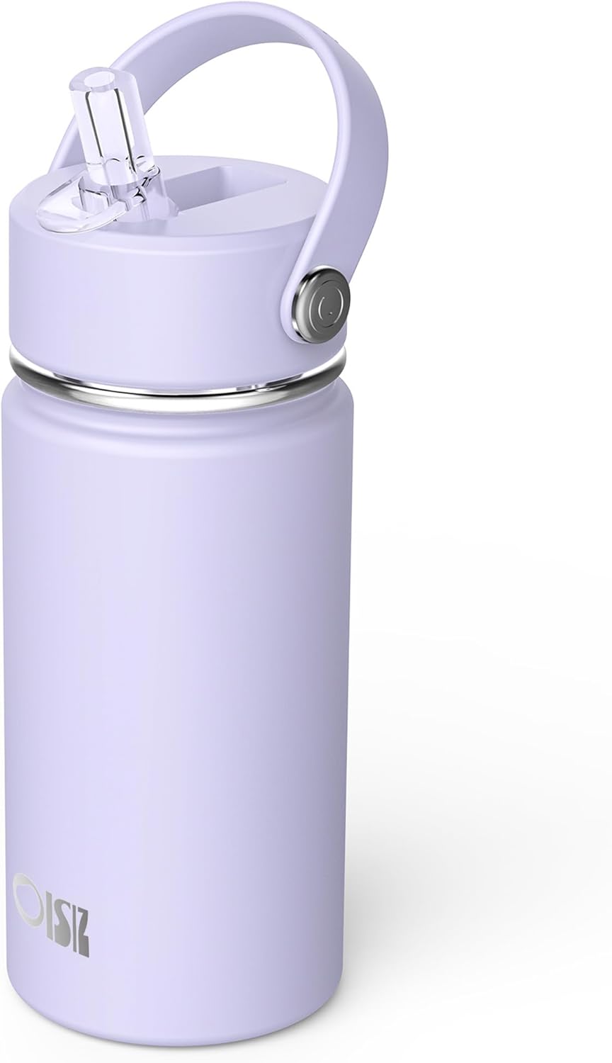 14oz Kids Water Bottle with Straw Lid, Vacuum Insulated 316 Stainless Steel Bottles for Kids for School, Leakproof, Easy to Clean – image 12