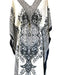 Women’s Long Floral Printed Caftan Maxi Tunic For Beach House Casual Wear
