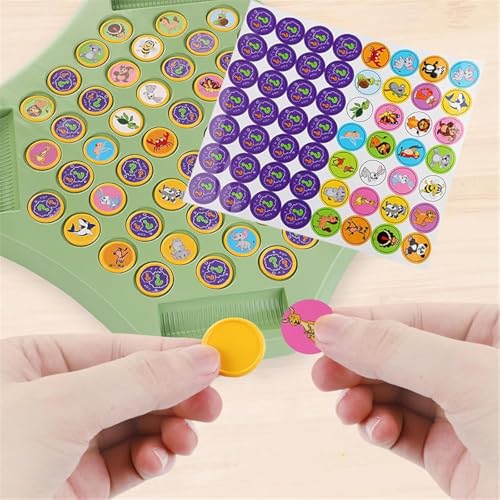 Flip Chess Memory, Flip Chess Memory Board Game, 4 Player Flip Chess Memory Game, Fruit Flip Chess Memory, Animal Flip Chess Memory Chess Game For Kindergarten Gathering Activity (Fruit)