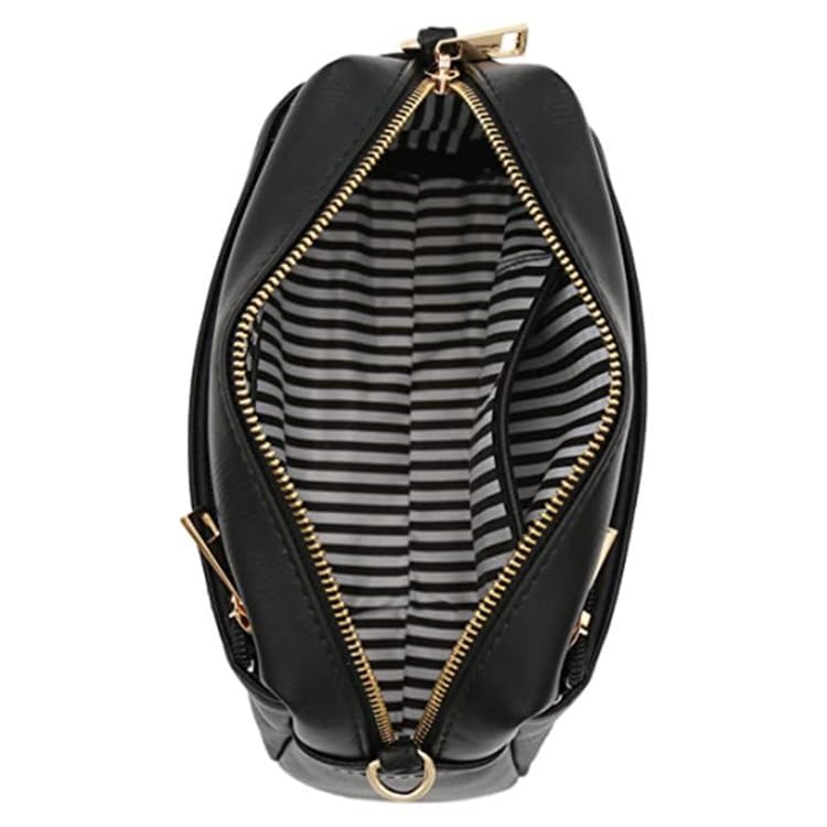 Triple Zip Small Crossbody Bag