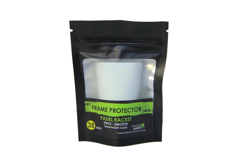 Mucho Padel - Transparent Frosted Racket Padel Protector, Padel Protector Tape 1.49 in, Racket Paddle, Frame Protector Paddle Racket Thick Smooth Transparent Frosted and Clear