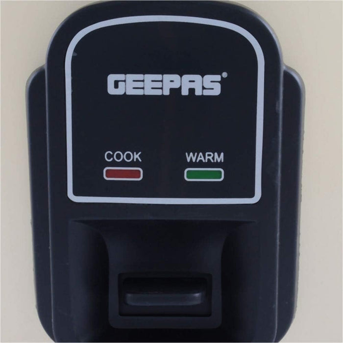 Geepas Grc4323 10 L Electric Rice Cooker With Steamer | 3000W Non-Stick Inner Pot, Automatic Cooking, Easy Cleaning, High-Temperature Protection - Make & Steam Healthy Food Vegetables, Gray