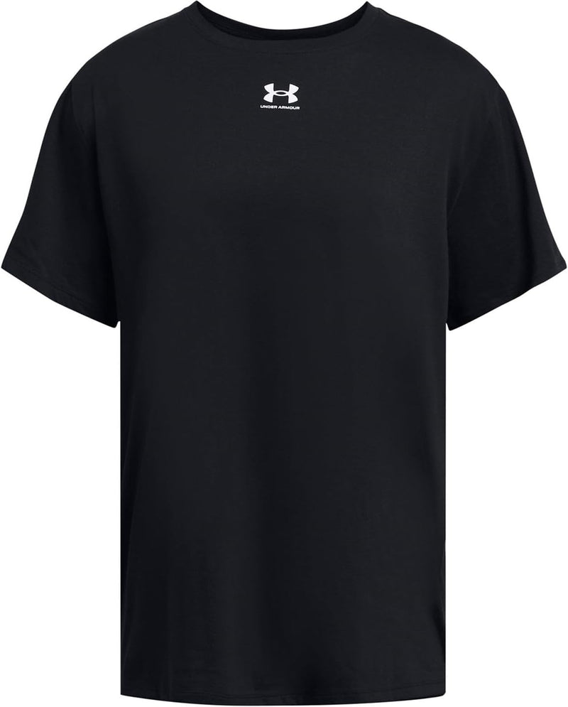 womens Essential Oversize Short Sleeve T-shirt T-shirt - Black