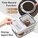 Bread Box For Kitchen Countertop, Airtight Bread Storage Container, Time Recording Bread Keeper with Lid,Bread Storage For Homemade Breads, Toast, And Cookies, White Bread Holder