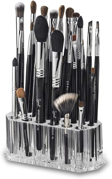 OFRANK Clear Acrylic Makeup Eyeliner Lip Liner Holder Organizer, 26 Slots