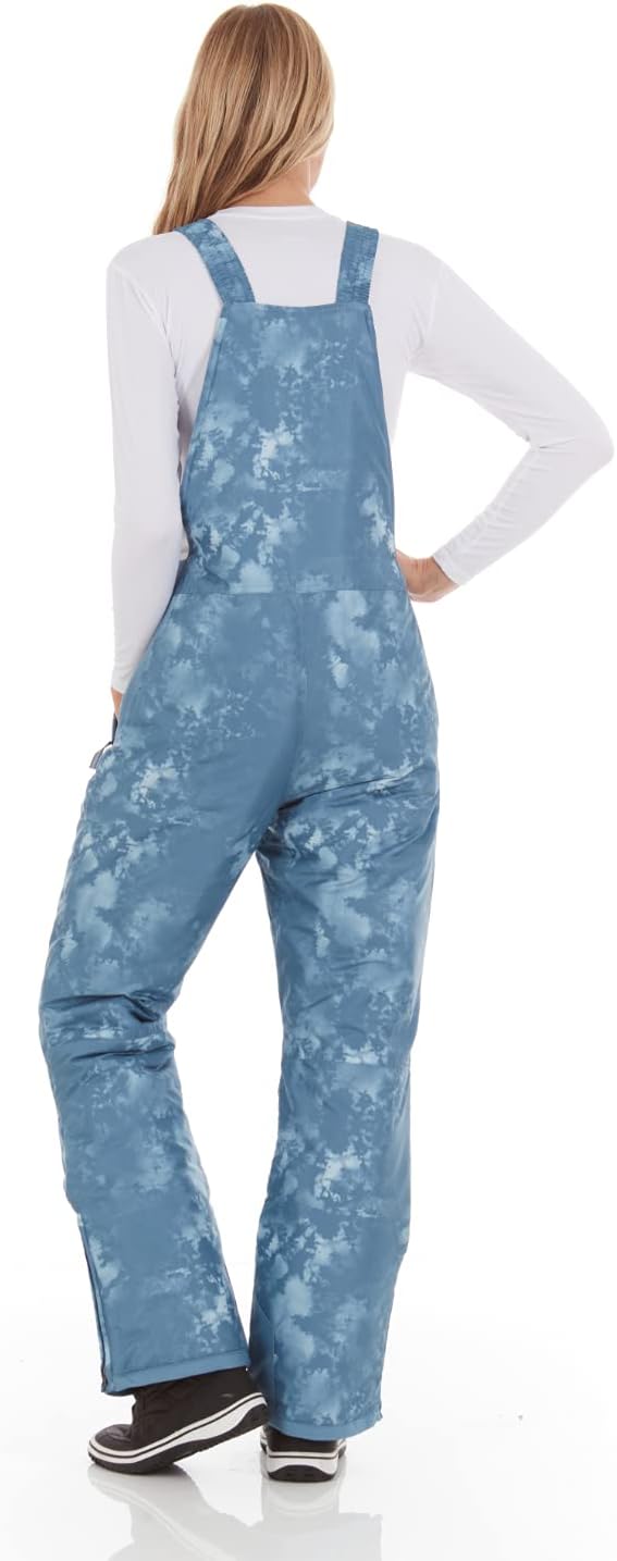 Arctic Quest womens Ski Snow Bibs Pants Insulated Water Resistant Overalls Snowboarding Winter Waterproof Pants Overalls (pack of 1)