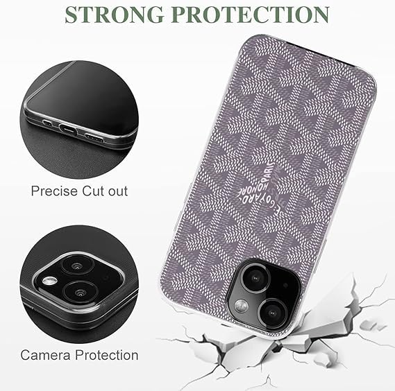 Next Store iPhone 15 Plus Case, Mini Smartphone Case, Smartphone Cover, Mobile Cover, Anti-Slip, Lightweight, Full Protection, Shockproof, Wireless Charging, Anti-Fingerprint, Thin Case, (Purple)