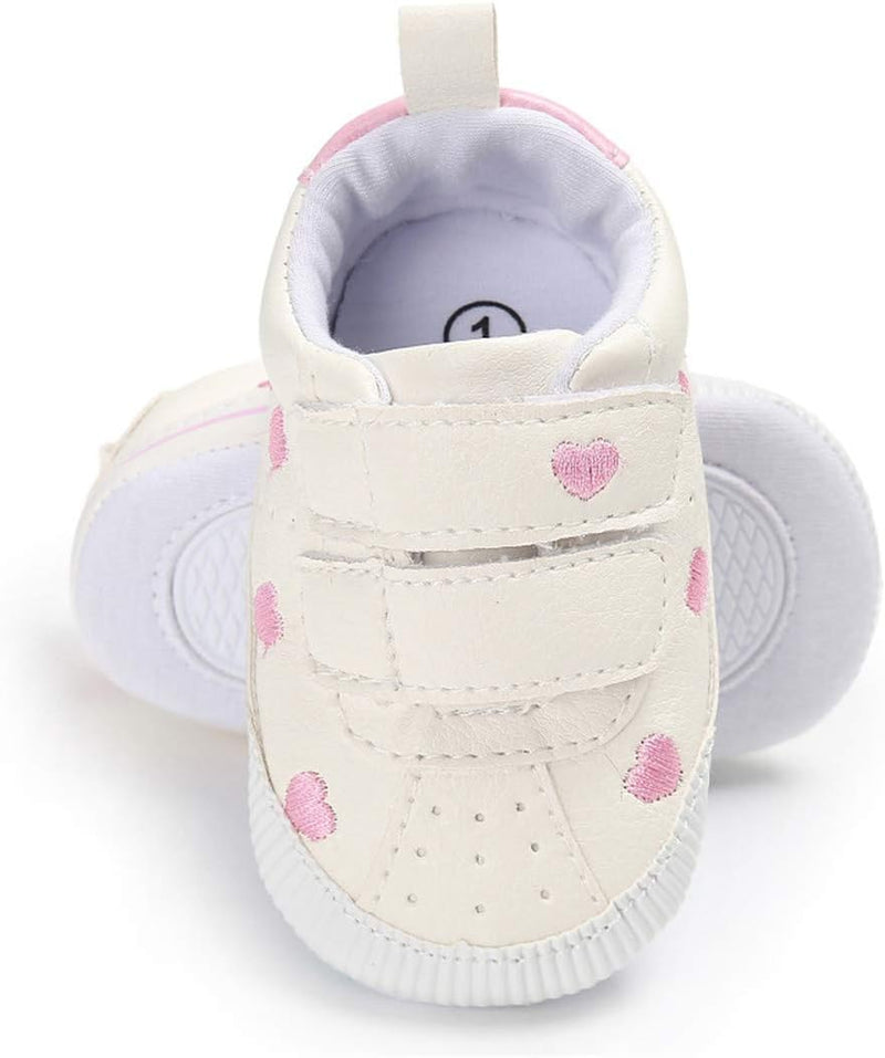 E-FAK Baby Shoes Boys Girls Infant Sneakers Non-Slip Rubber Sole Toddler Crib First Walker Shoes