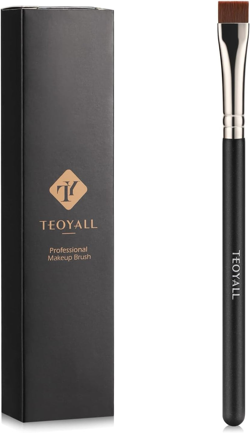 TEOYALL Angled Foundation Contour Brush, Synthetic Kabuki Brush for Concealing Blending Setting Buffing with Liquid, Cream and Powder Cosmetic (170S)