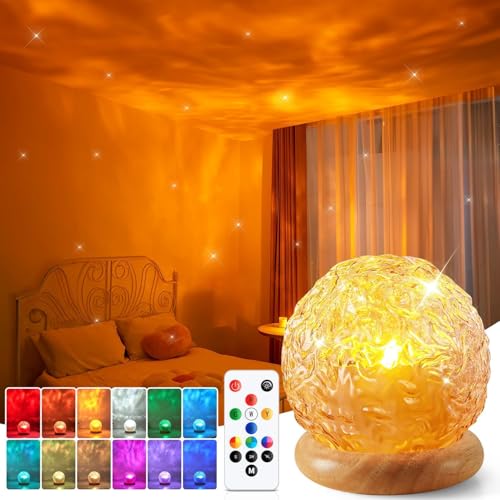 Crystal Light Projector for Bedroom, 16 Colors Room Projector Lights with Remote & USB Control, Mood Lighting for Kids Room, Crystal Lamp Gifts for Teen Girl Room Decor