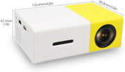 YG-300 Mini Portable High Resolution LED Projector (600 Lumens Video 1080P)