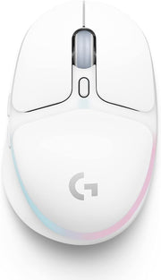 Logitech G G705 Wireless Gaming Mouse, Customisable LIGHTSYNC RGB Lighting, LIGHTSPEED Wireless, Bluetooth Connectivity, Lightweight, PC/Mac/Laptop - White Mist - White Modern