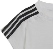 Unisex-child Essentials Sport Set Tracksuit - White/Black