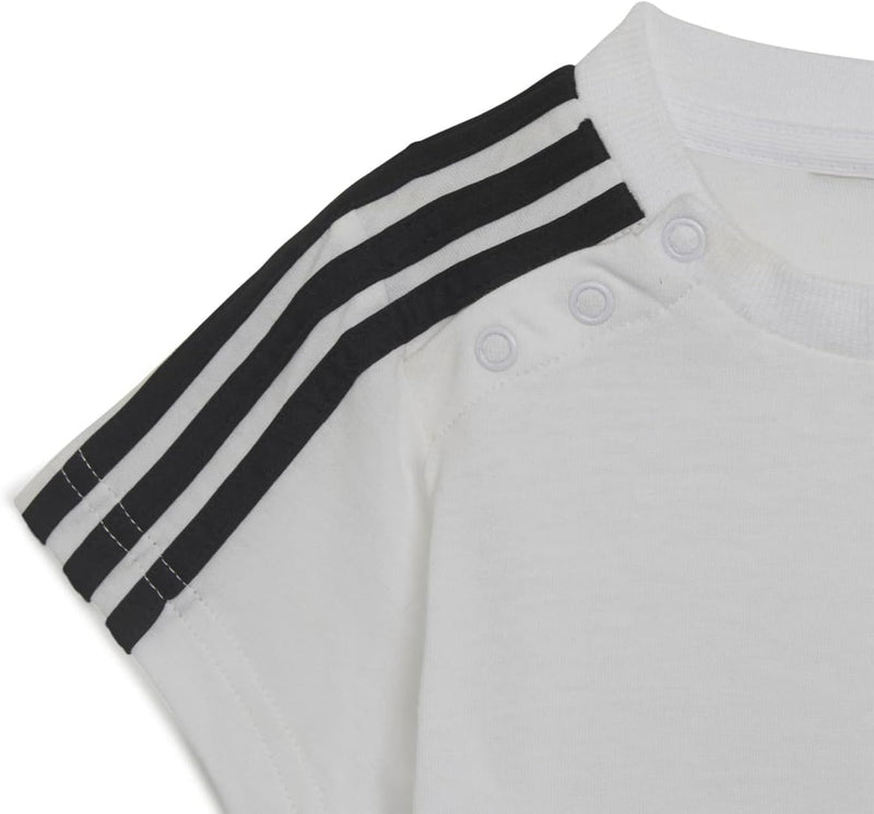 Unisex-child Essentials Sport Set Tracksuit - White/Black