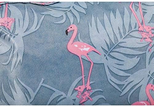 QTL Waterproof Flamingo Cosmetic Bag Set Toiletry Storage Organizer for Women Girls(Grey)