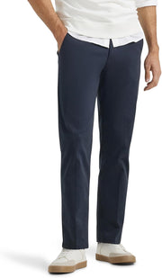 Lee Men's Extreme Motion Flat Front Regular Straight Pant - Navy