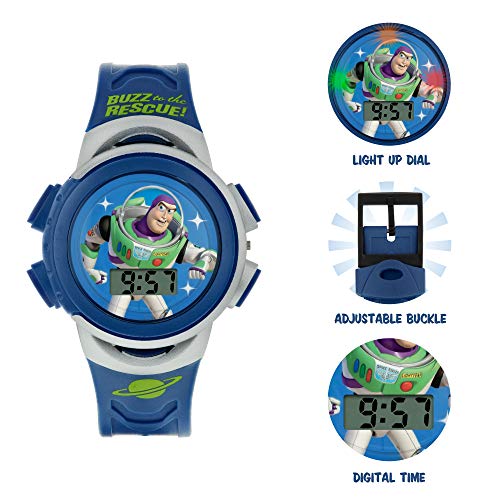 Toy Story Boy's Digital Quartz Watch with Rubber Strap TYM4009ARG