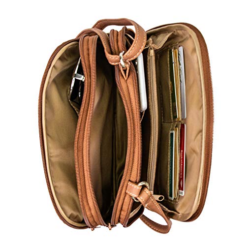 MultiSac Zippy Triple Compartment Crossbody Bag