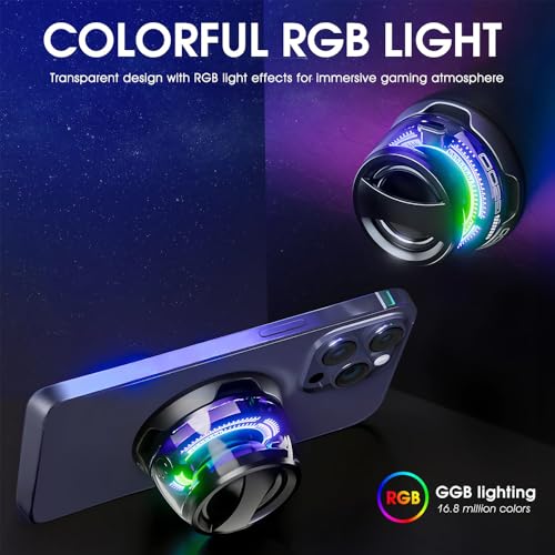Azonee Magnetic Bluetooth Speaker, Multi-RGB Color Light and Phone Holder, High Sound Quality Mini Bluetooth Speaker for Shower, Bike, Car, Room, Outdoor Gifts for Teens (Black)