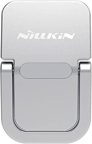 Nillkin Laptop Bolster Portable Stand for Laptop & Tablet Zinc-Alloy Foldable Riser with Ergonomic 12 Golden Angle, Airflow Cooling, Non-Slip Pads & Travel-Friendly Compact Design Silver - Silver Bolster