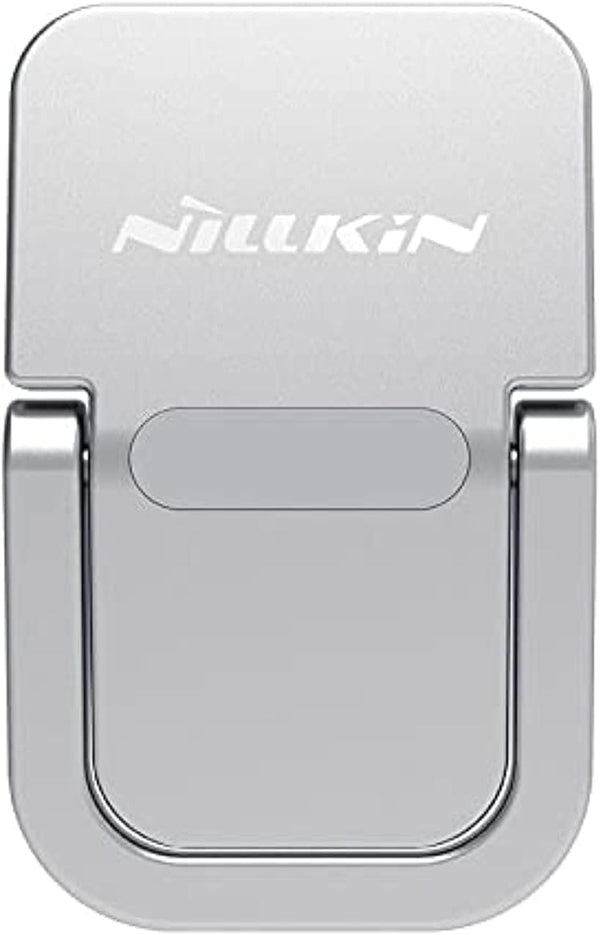 Nillkin Laptop Bolster Portable Stand for Laptop & Tablet Zinc-Alloy Foldable Riser with Ergonomic 12 Golden Angle, Airflow Cooling, Non-Slip Pads & Travel-Friendly Compact Design Silver - Silver Bolster