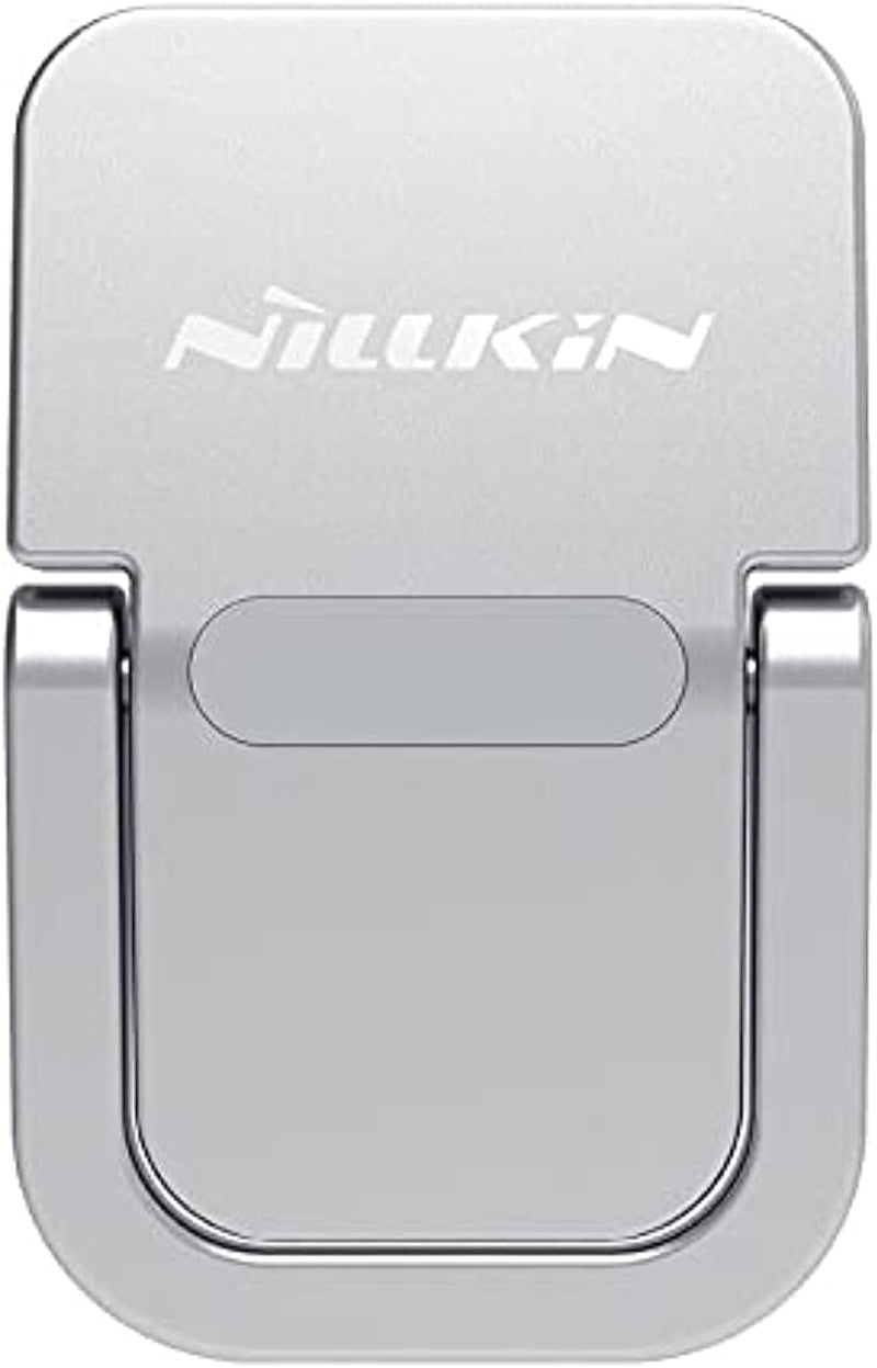 Nillkin Laptop Bolster Portable Stand for Laptop & Tablet Zinc-Alloy Foldable Riser with Ergonomic 12 Golden Angle, Airflow Cooling, Non-Slip Pads & Travel-Friendly Compact Design Silver - Silver Bolster