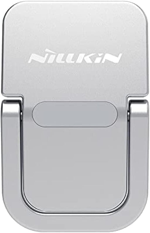 Nillkin Laptop Bolster Portable Stand for Laptop & Tablet Zinc-Alloy Foldable Riser with Ergonomic 12 Golden Angle, Airflow Cooling, Non-Slip Pads & Travel-Friendly Compact Design Silver - Silver Bolster