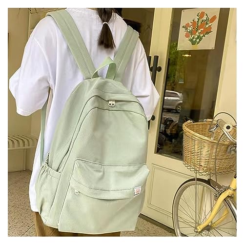 QBLIT Sage Green Backpack for School,Large-capacity Aesthetic Backpacks,Kawaii Backpack for Teen Girls (Color : Sage Green)