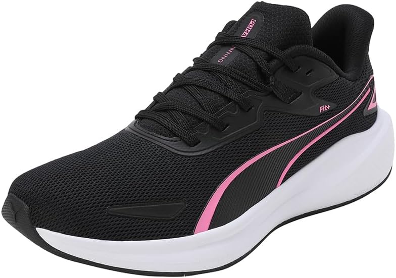 Unisex's Skyrocket Lite Road Running Shoe - Puma Black Fast Pink PUMA White