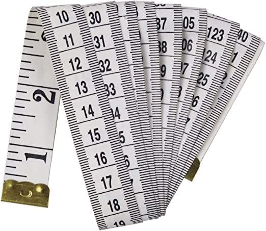 SHOWAY Soft Tape Measures Double-Scale 60-Inch/150cm Measure Ruler Bulk for Sewing Tailor Cloth,Double Scale Waist Measurement Set,Body Measurements | ASSORTED