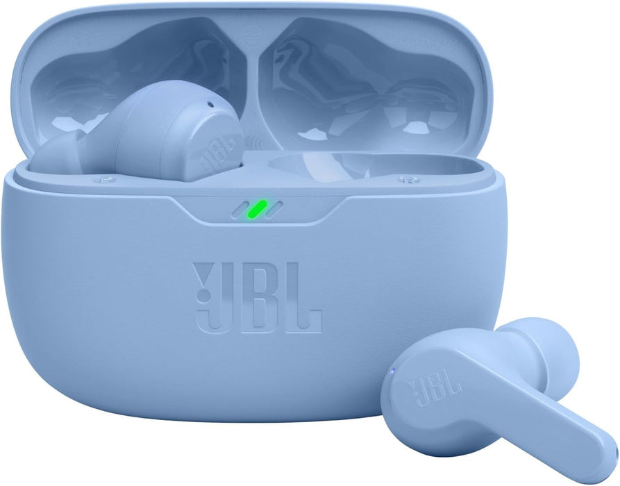 JBL Vibe Beam - True Wireless JBL Deep Bass Sound Earbuds, Bluetooth 5.2, Water & Dust Resistant, Hands-free call with VoiceAware, Up to 32 hours of battery life (Black)