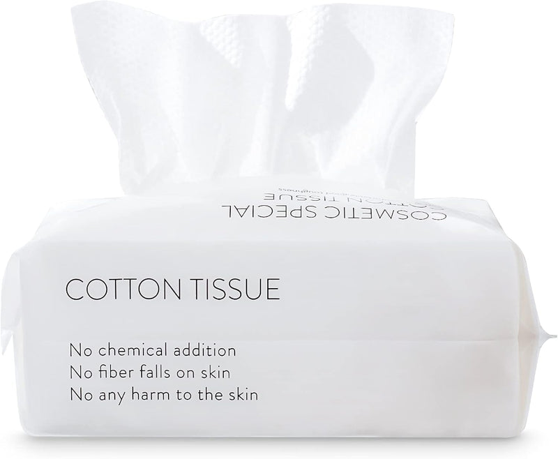 Disposable Face Towels, Soft Cotton Cleansing Cloths, Dry Towelette for Makeup Removal and Skin Cleaning, Ideal for Office, Travel, and Personal Care, 100-Count
