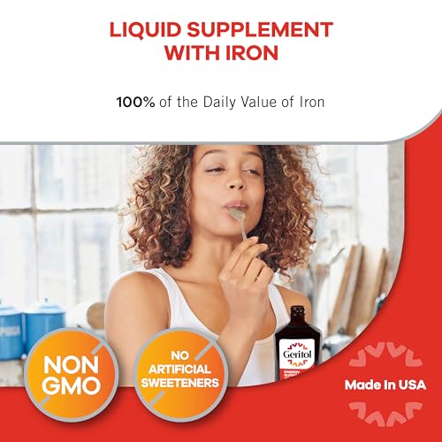 Geritol High Potency Vitamin & Iron Supplement, With Ferrex Tonic, 12 Fl Oz