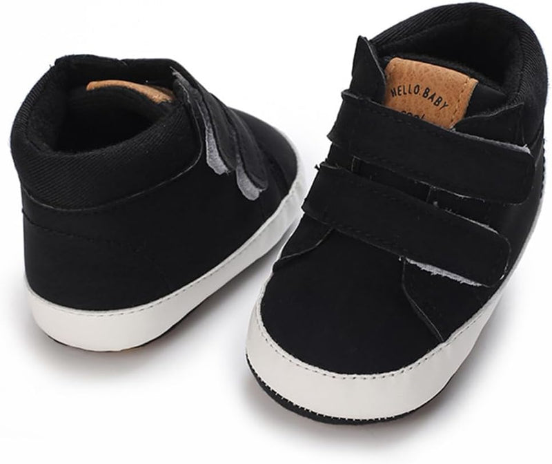 E-FAK Baby Shoes Boys Girls Infant Sneakers Non-Slip Rubber Sole Toddler Crib First Walker Shoes