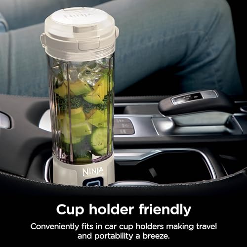 Ninja Blast Portable Blender, Cordless, 18oz. Vessel, Personal Blender For-Shakes and Smoothies, BPA Free, Leakproof-Lid and Sip Spout, USB-C Rechargeable, Dishwasher Safe Parts, Vanilla Bean, BC151VB