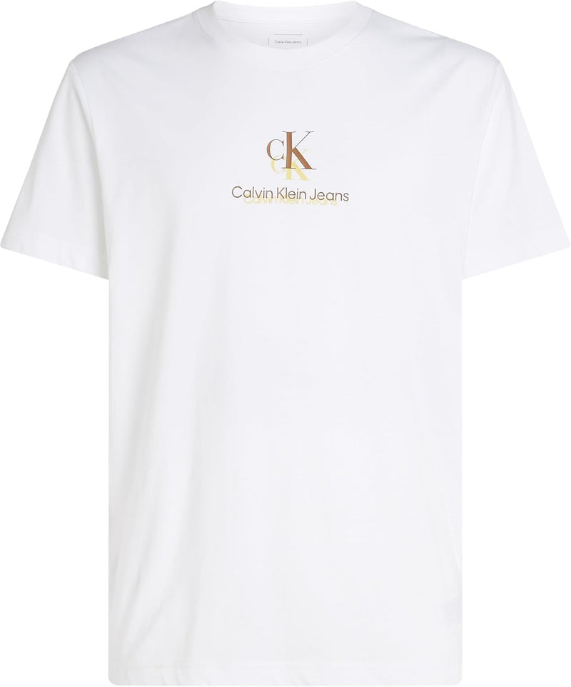 Calvin Klein Mens SHADOW LOGO TEE T-Shirts