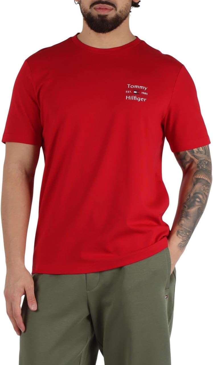 TOMMY HILFIGER mens HILFIGER STACK TEE S/S T-Shirt